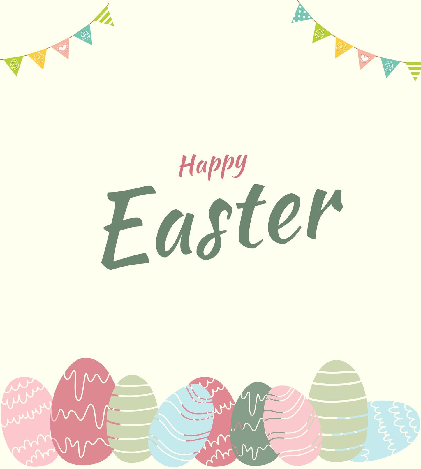 Pastel Easter Eggs