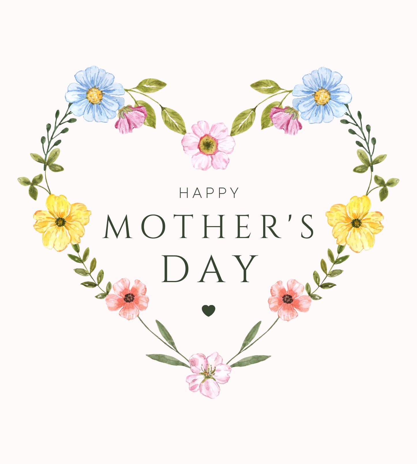 Mother's Day Heart Floral