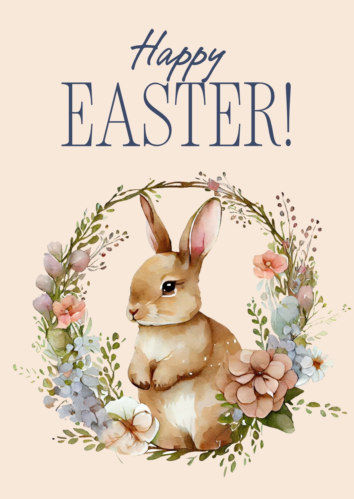 Easter Floral Wreath