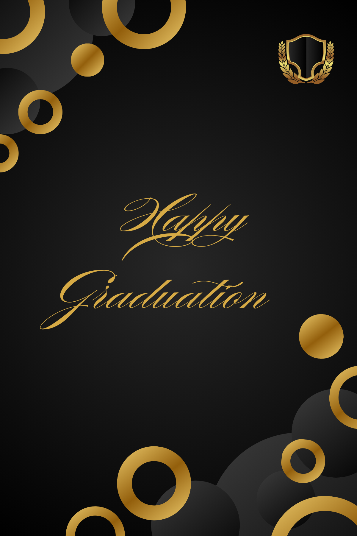 Black & Gold Graduation