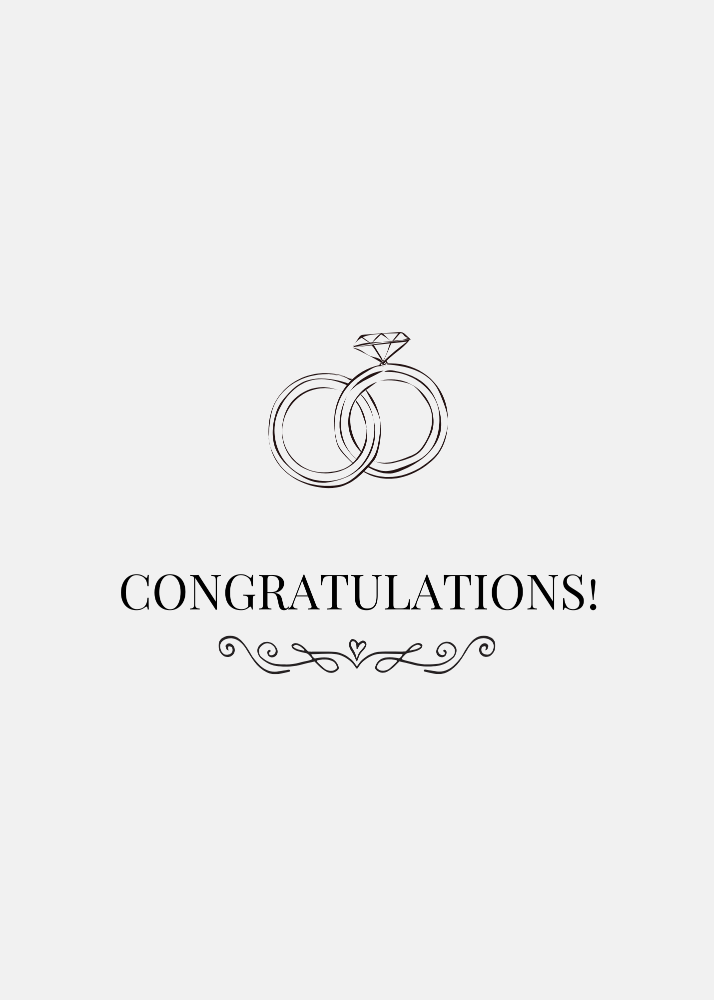 Congratulations Two Rings
