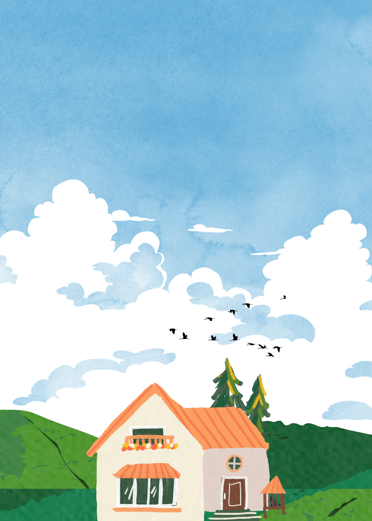 Watercolour House Village