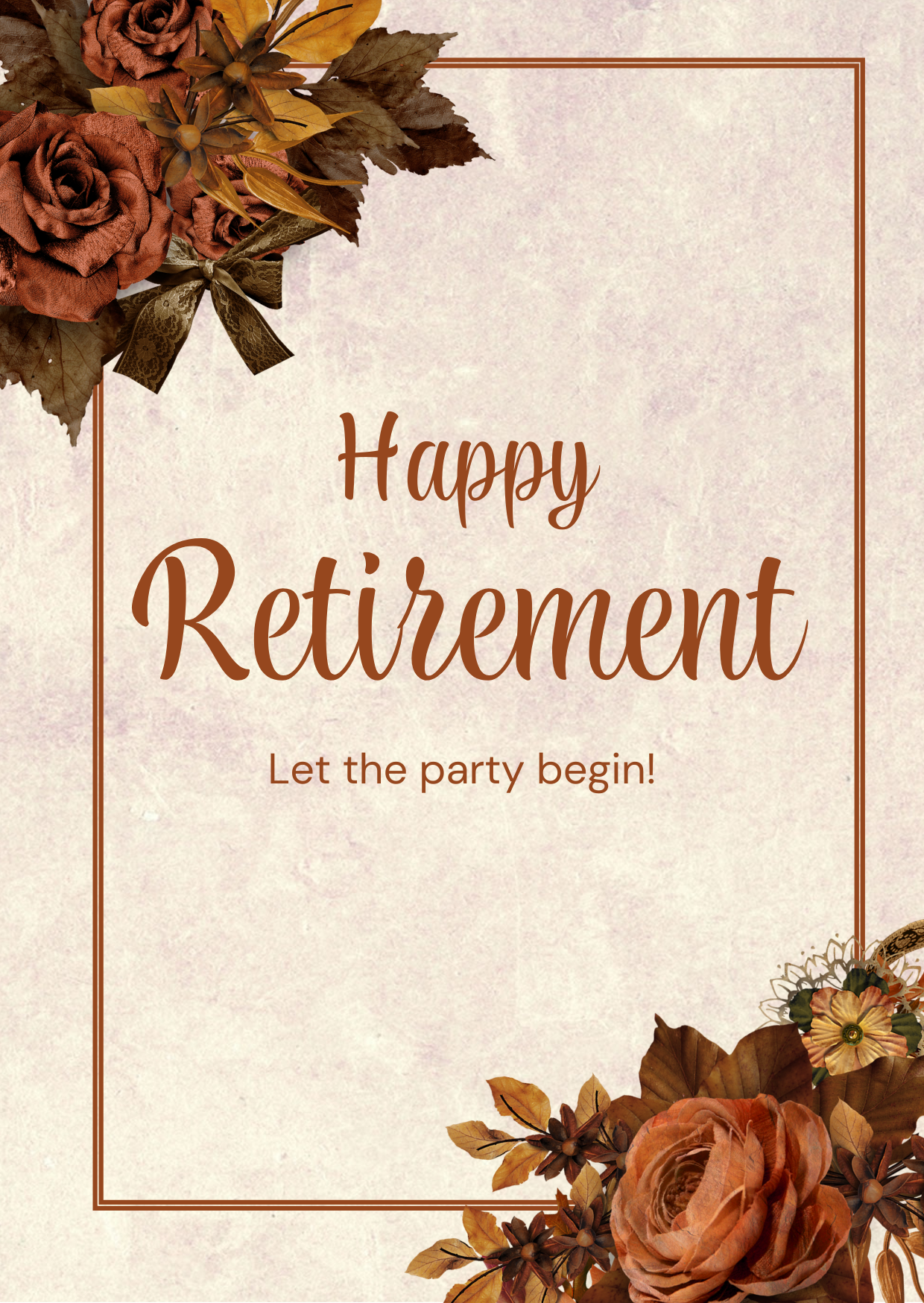 Brown & Cream Retirement