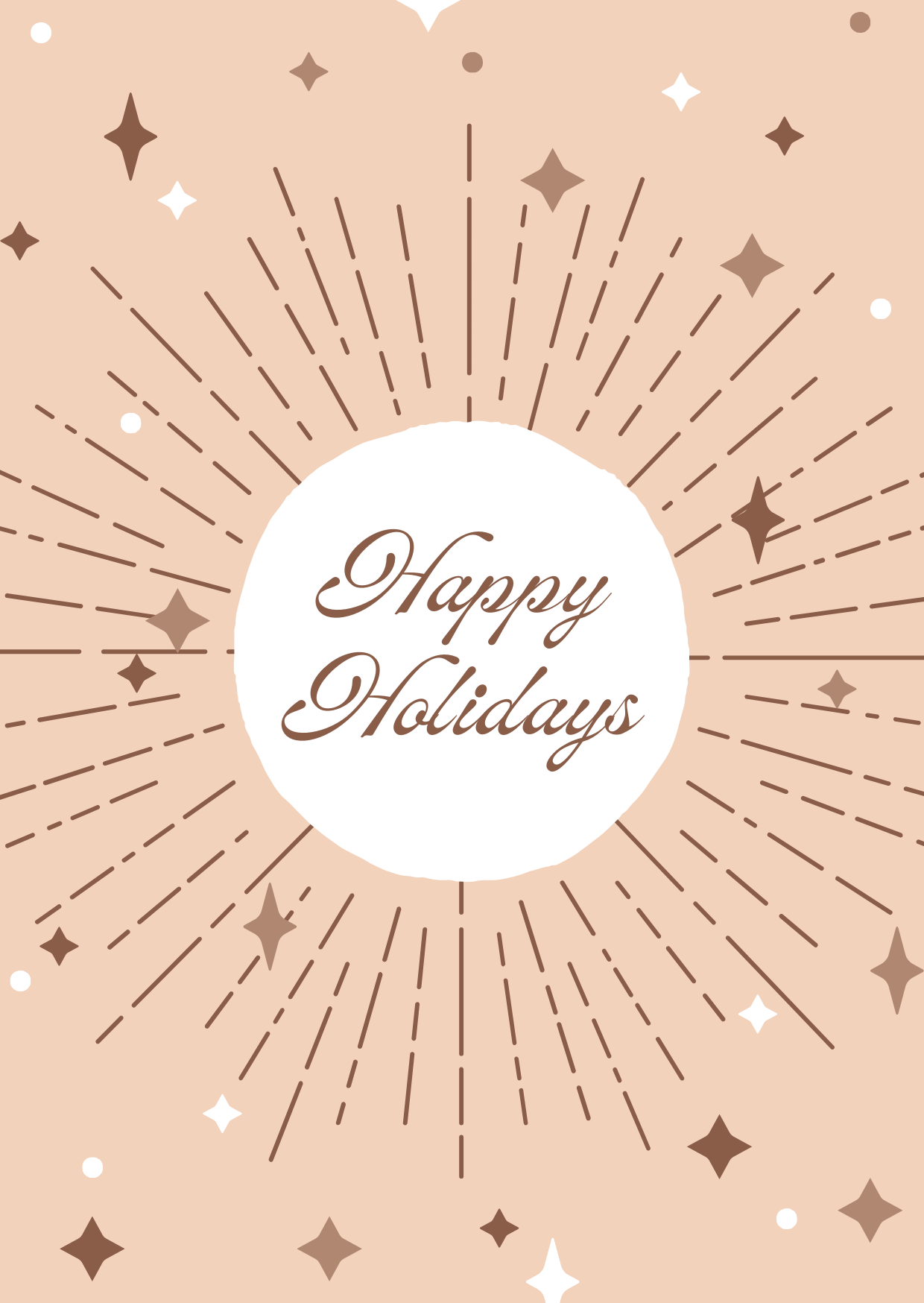 Happy Holidays Starburst