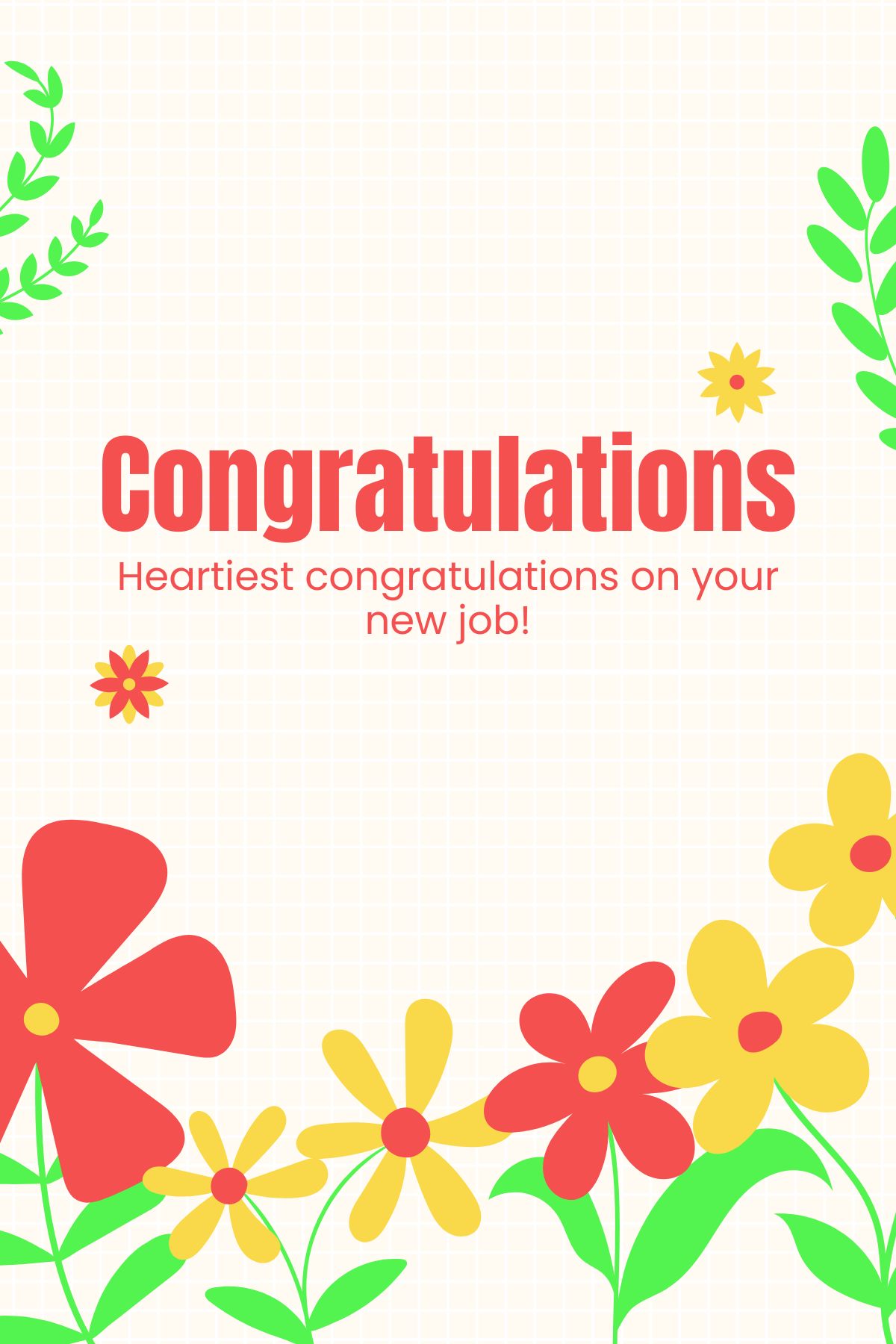 Floral New Job