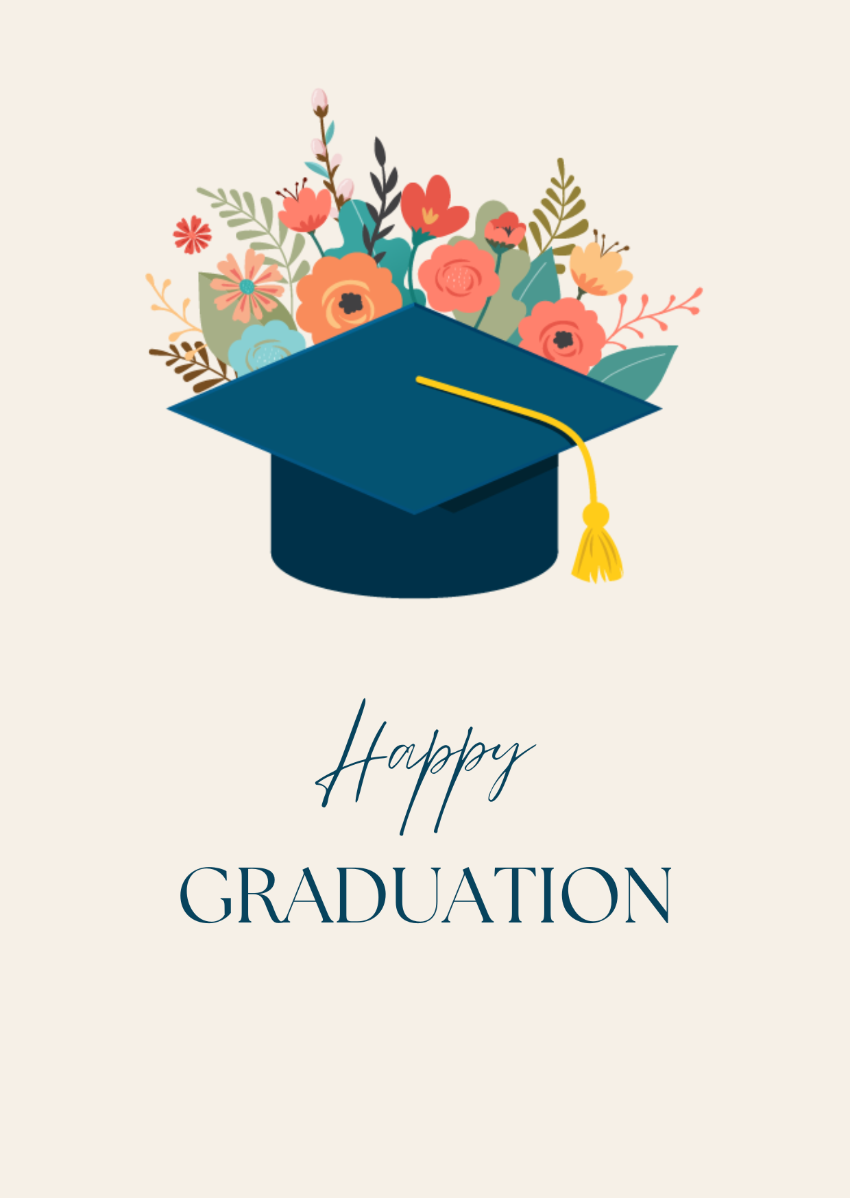 Colourful Floral Graduation