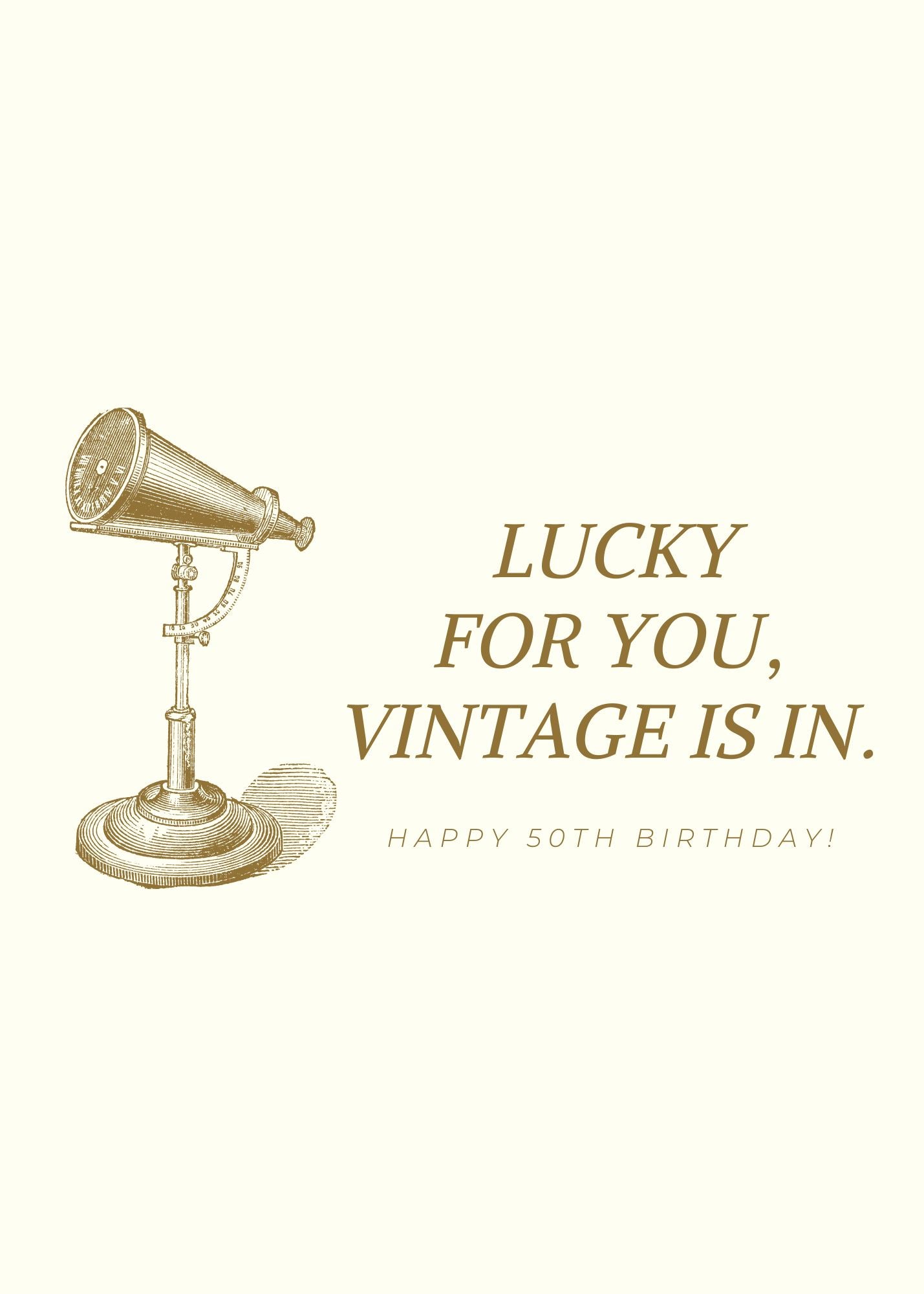 Vintage 50th Birthday