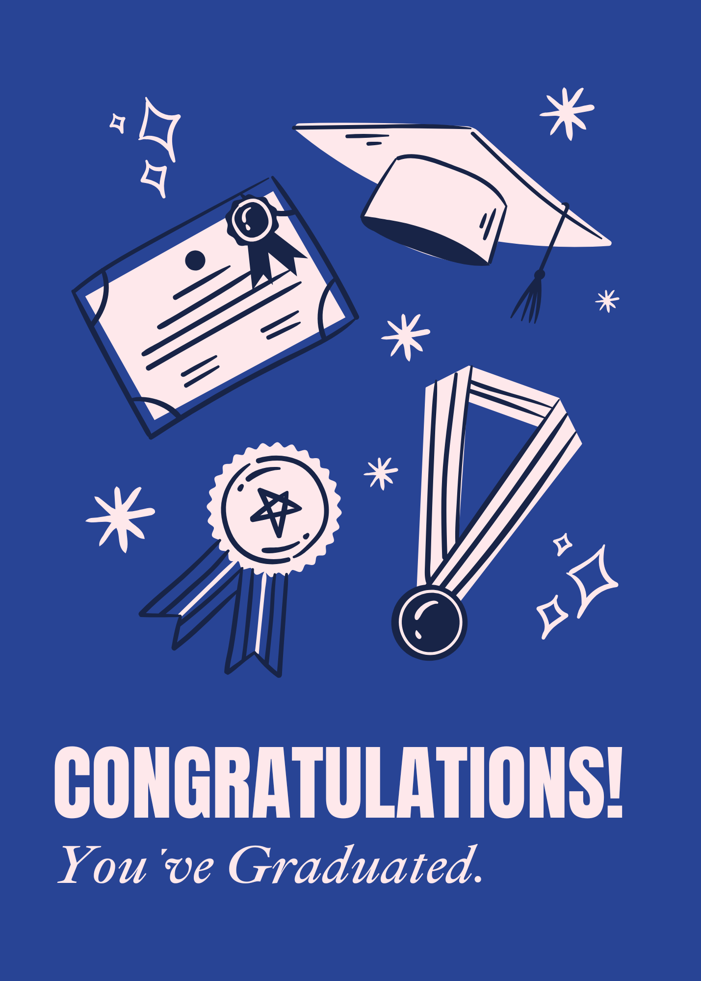 Graduated Royal Blue