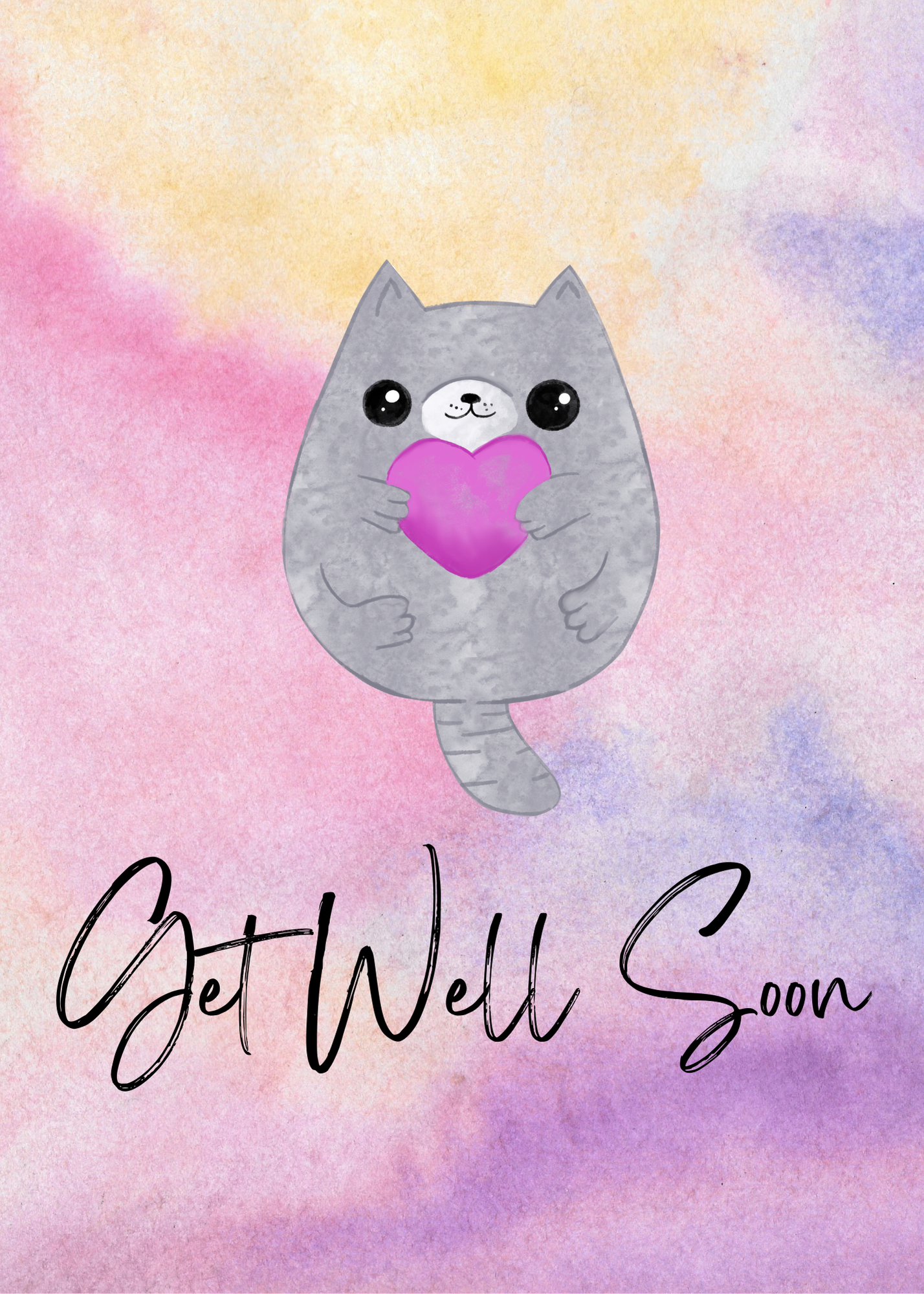 Watercolour Get Well Soon