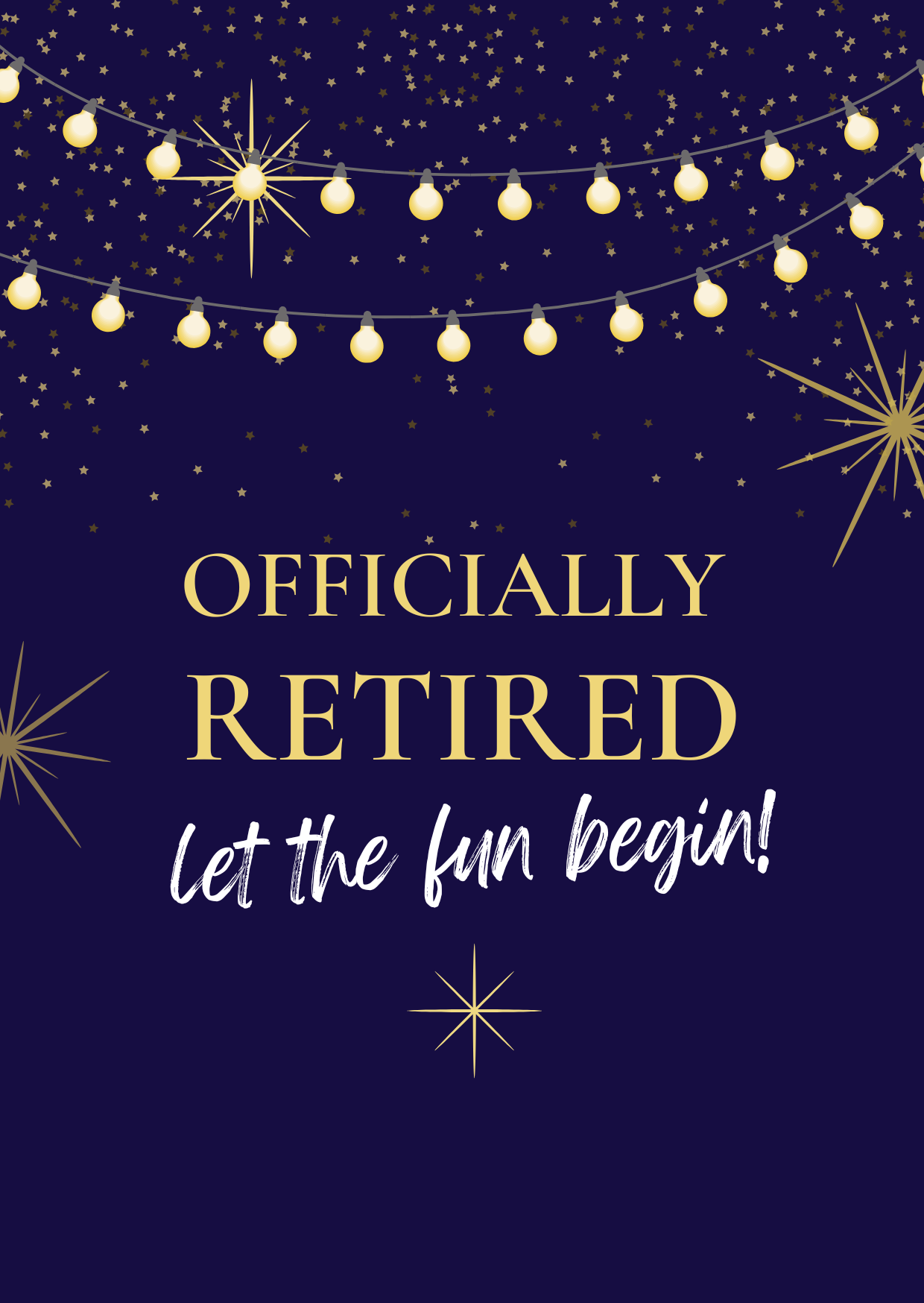 Officially Retired!
