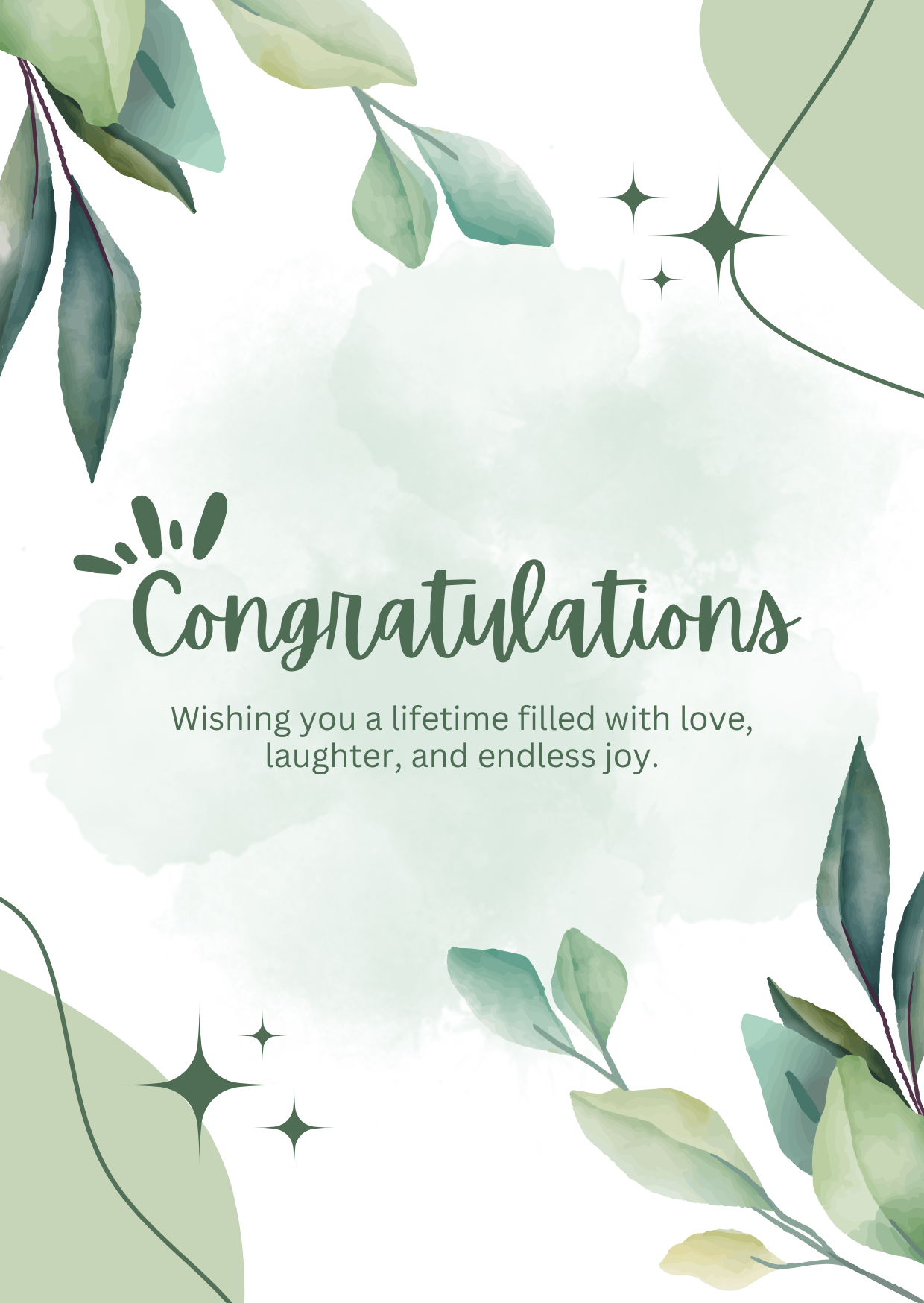Congratulations Watercolour