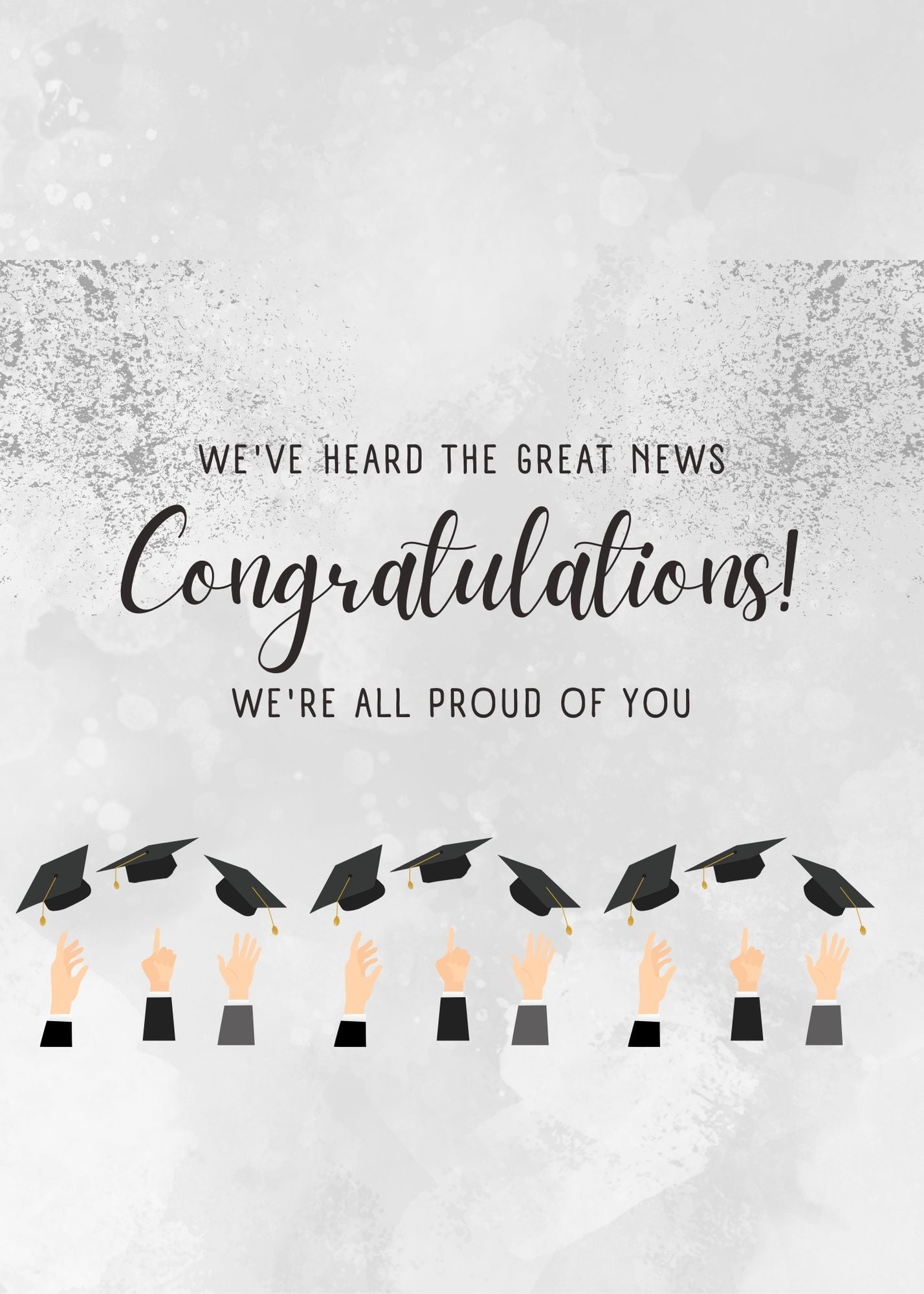 We are Proud of You!