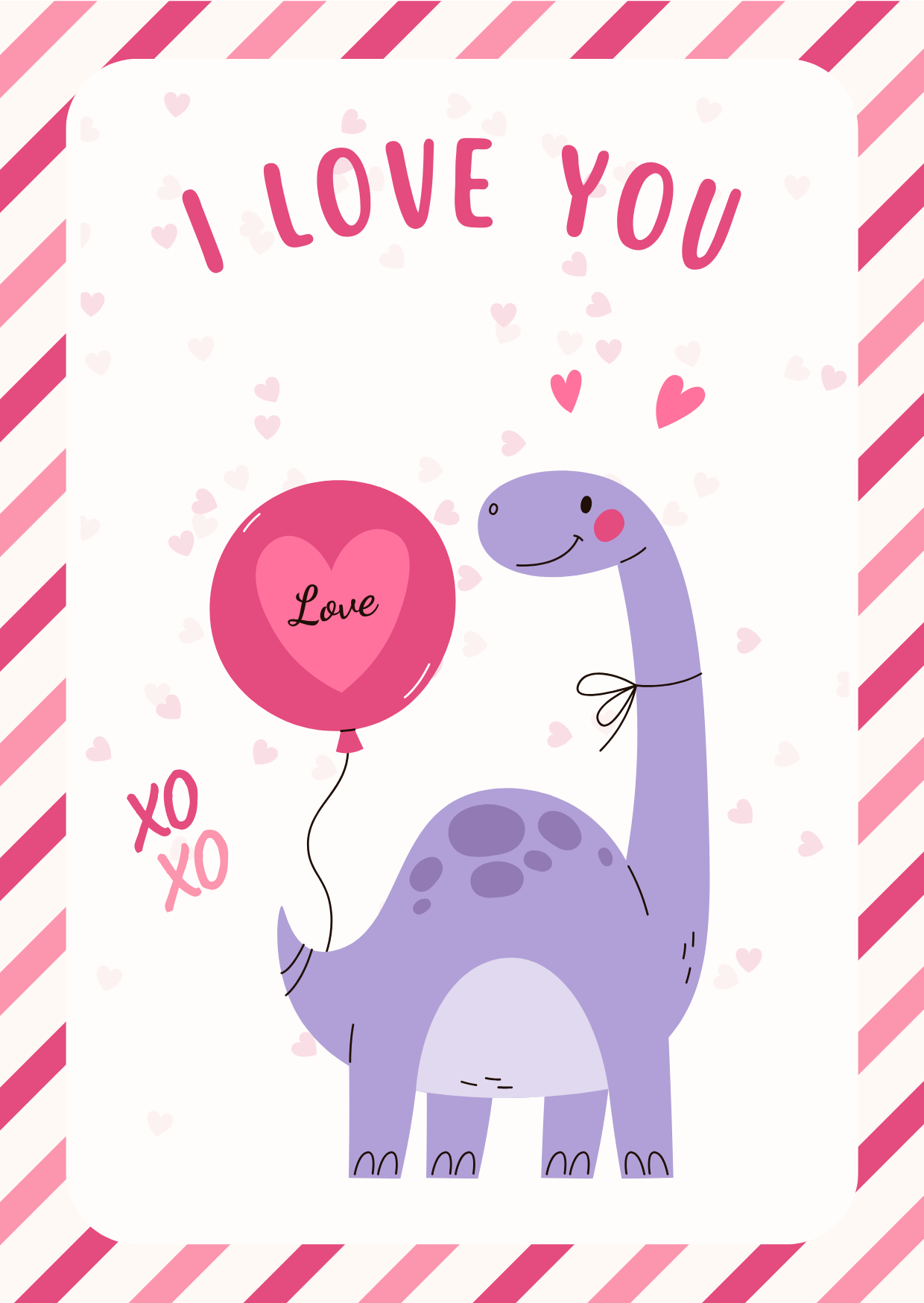 Purple Dino Love