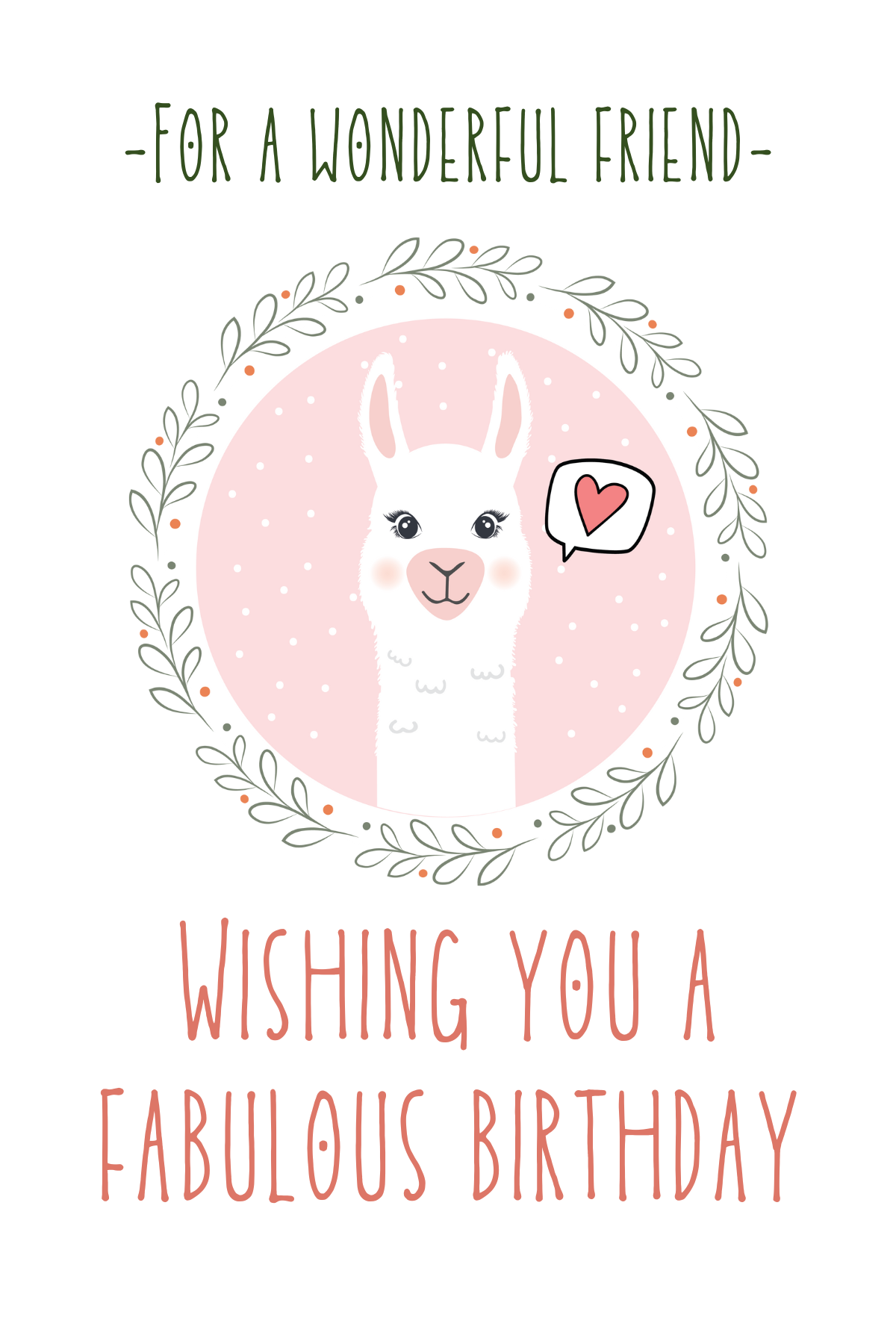 Fabulous Birthday Llama