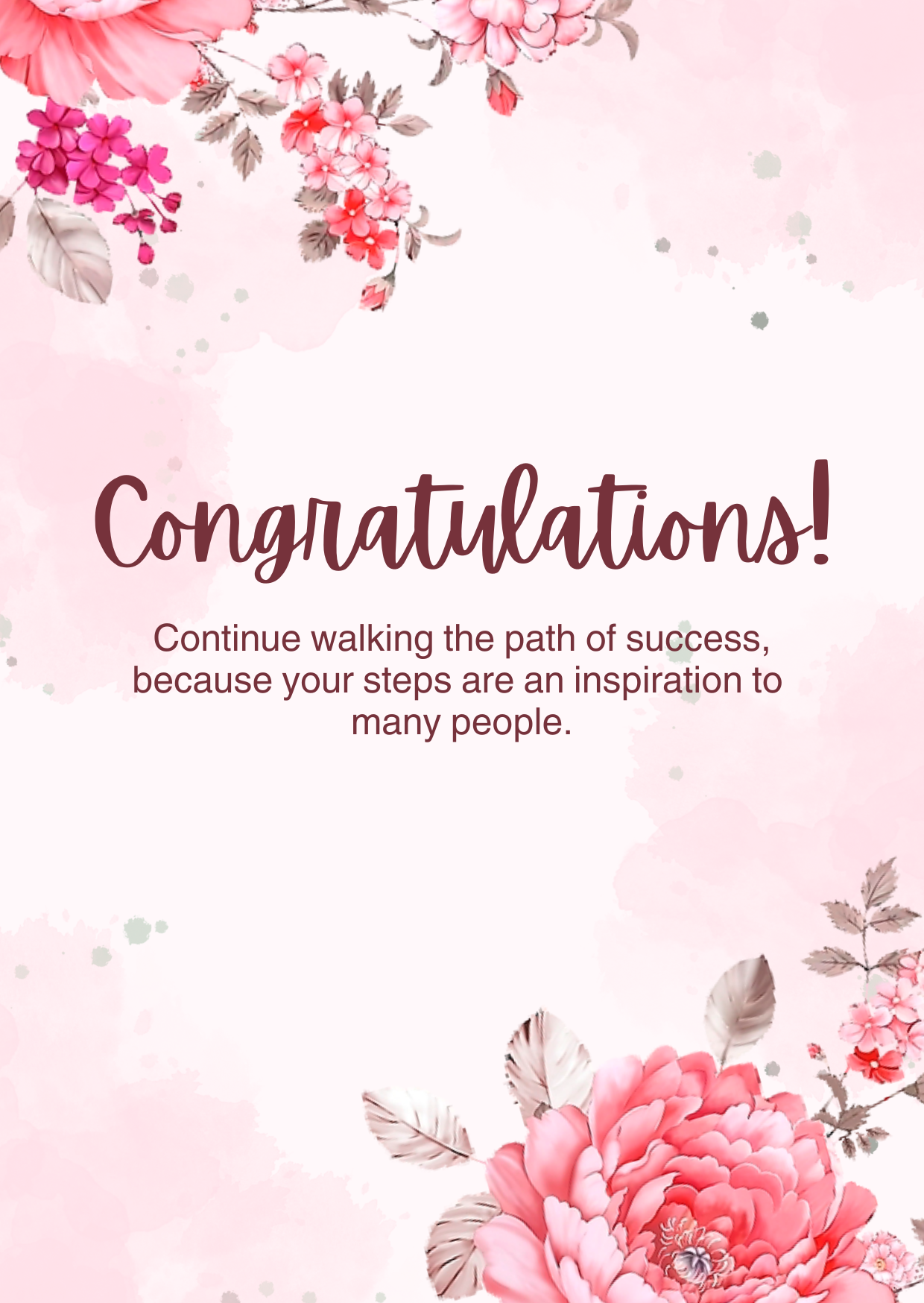 Watercolour Congratulations