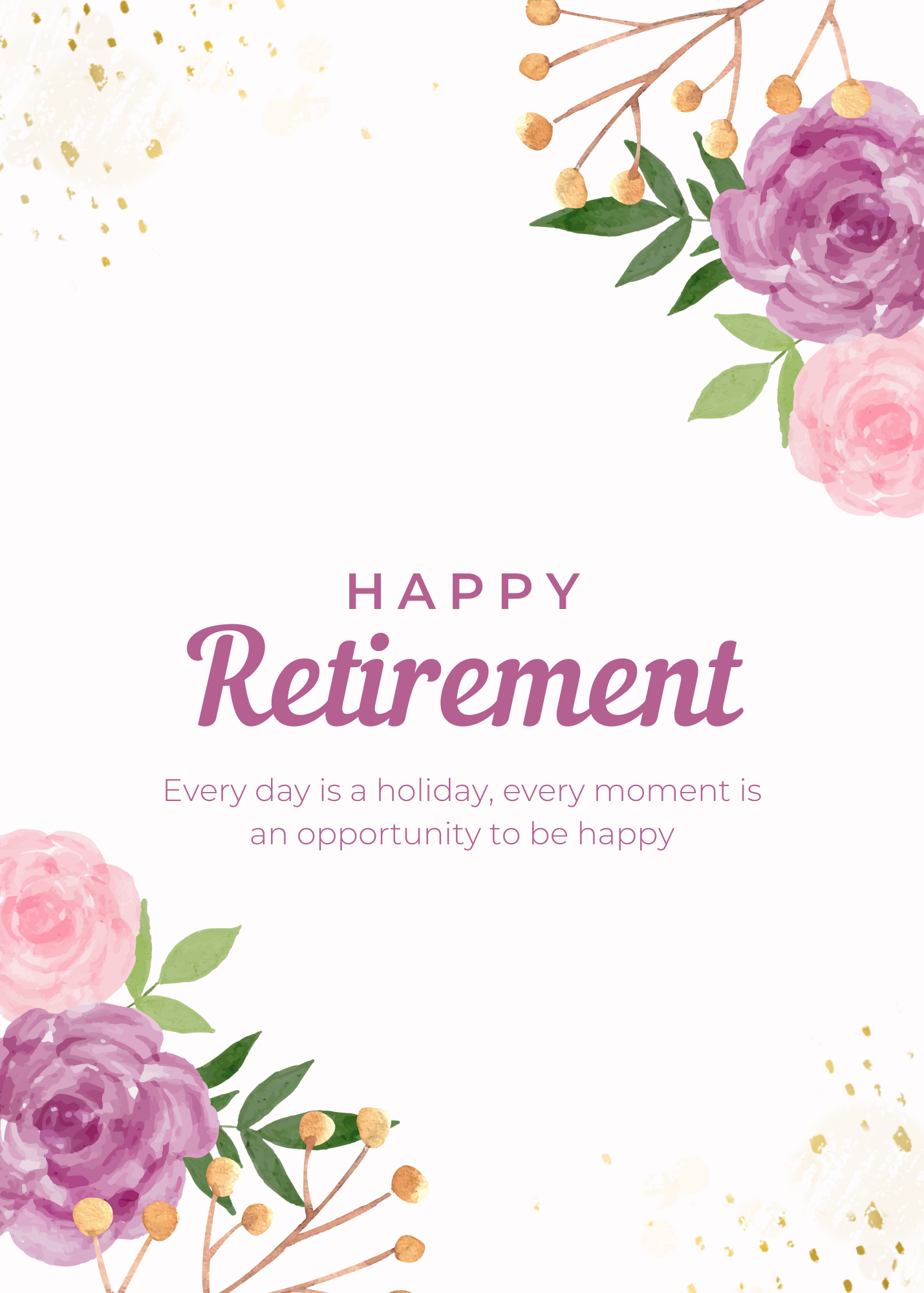 Floral Retirement