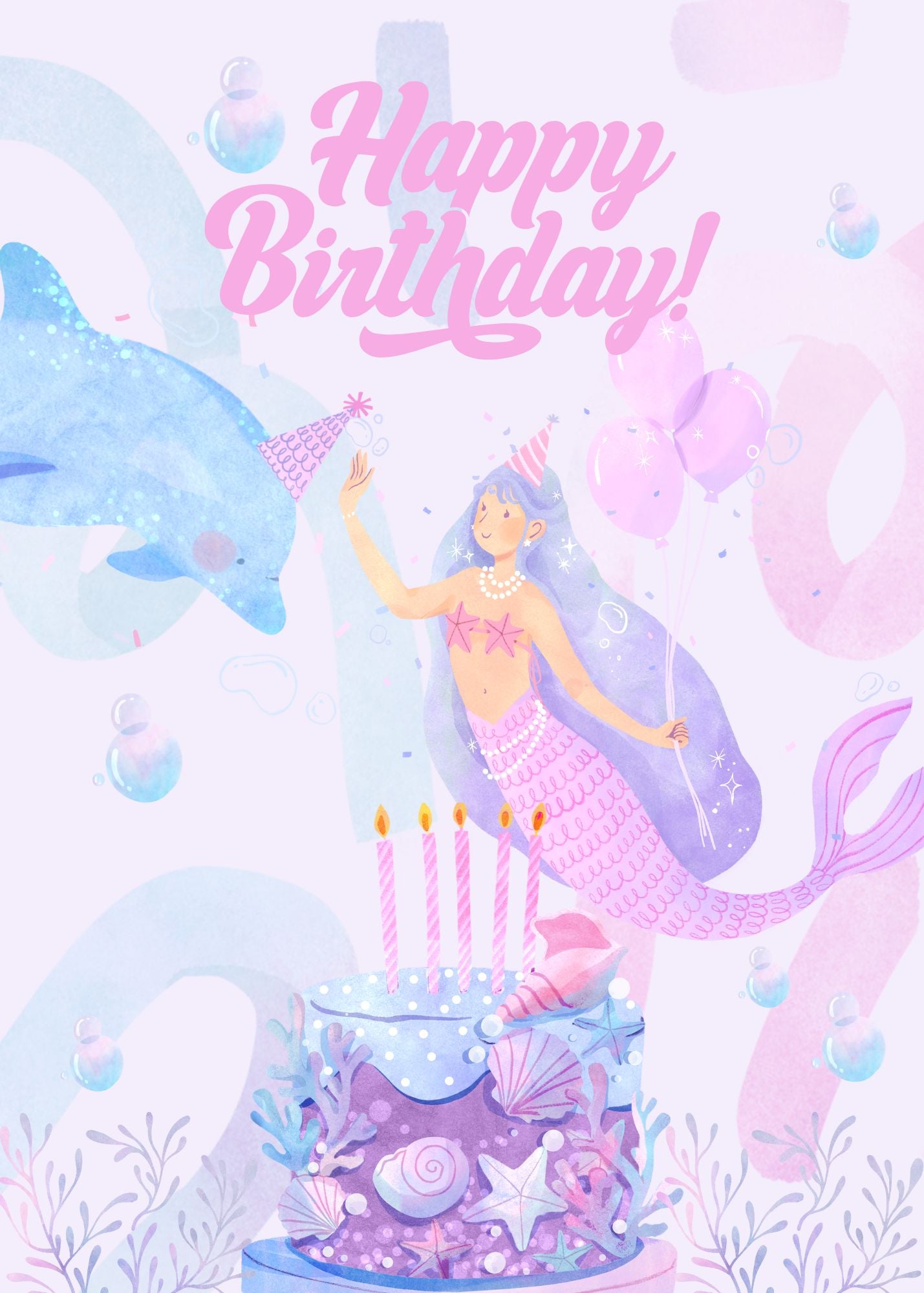 Mermaid with Dolphin