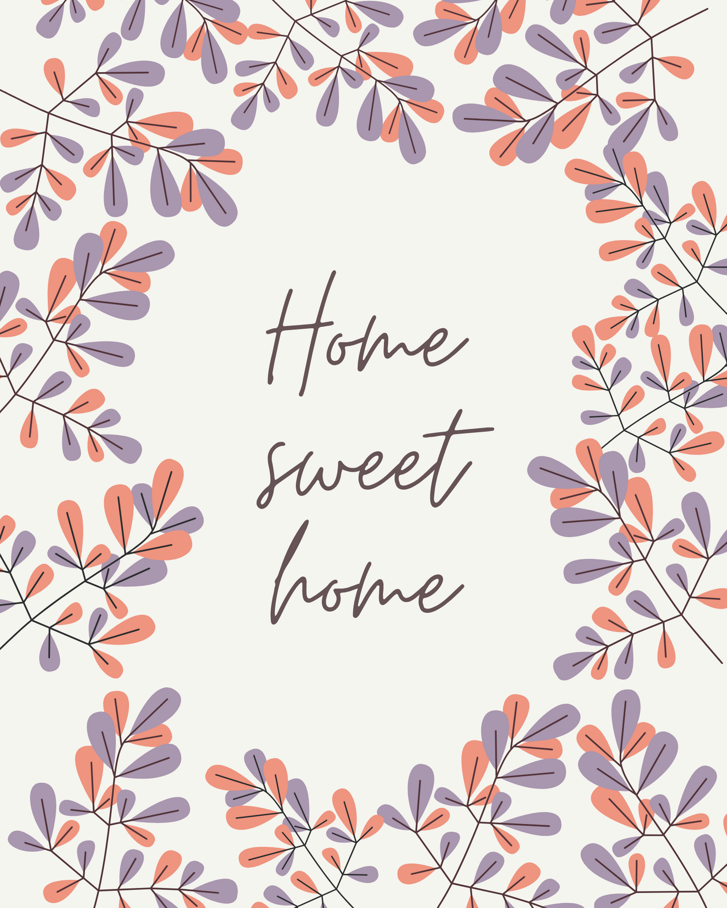 Purple & Pink Floral Home