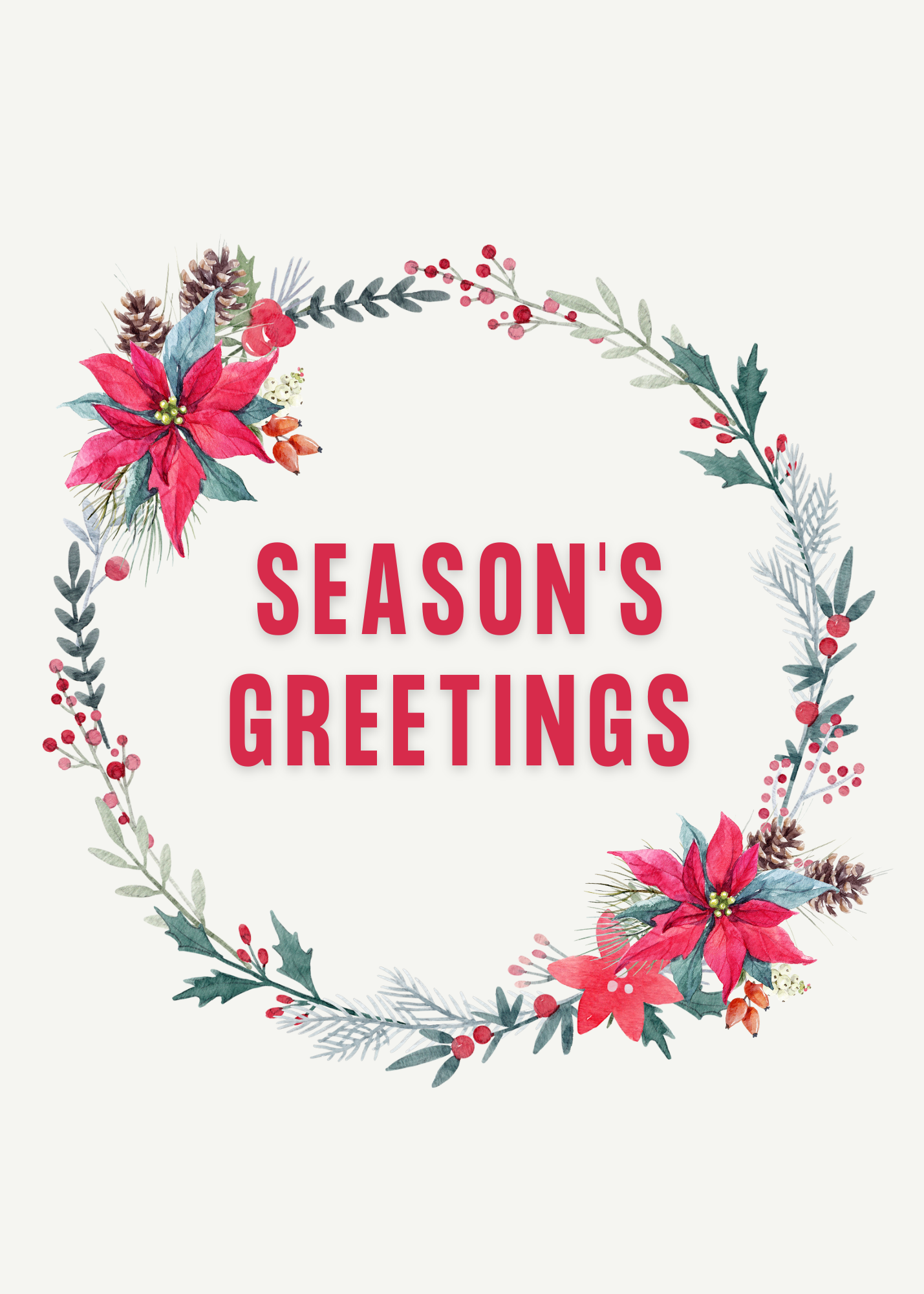 Season's Greetings Wreath