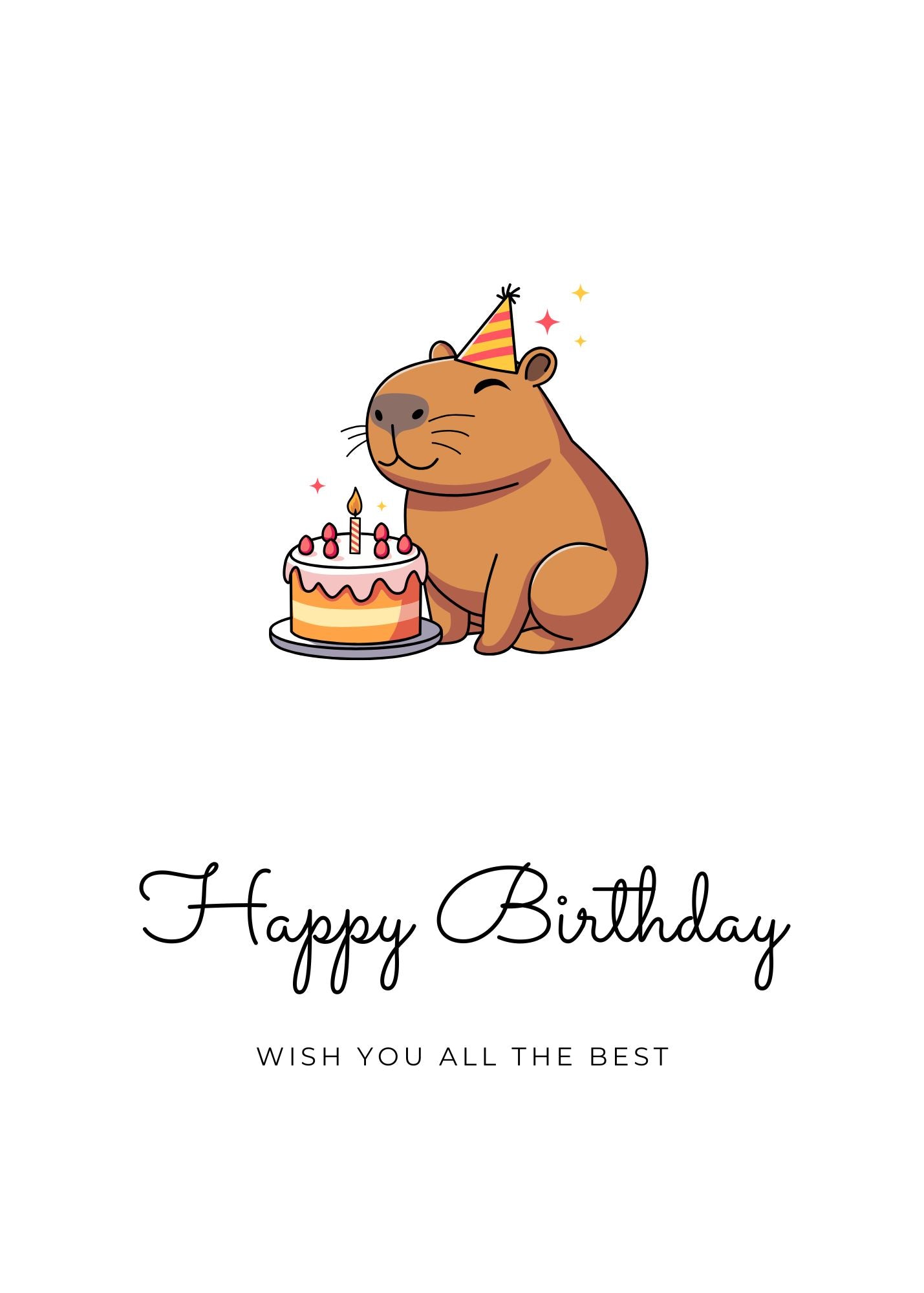 Birthday Capybara