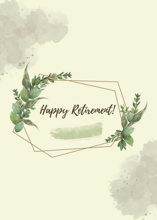 Beige & Green Retirement