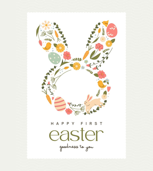 Beige & Green First Easter