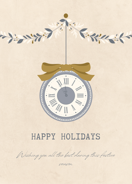 Happy Holidays Clock