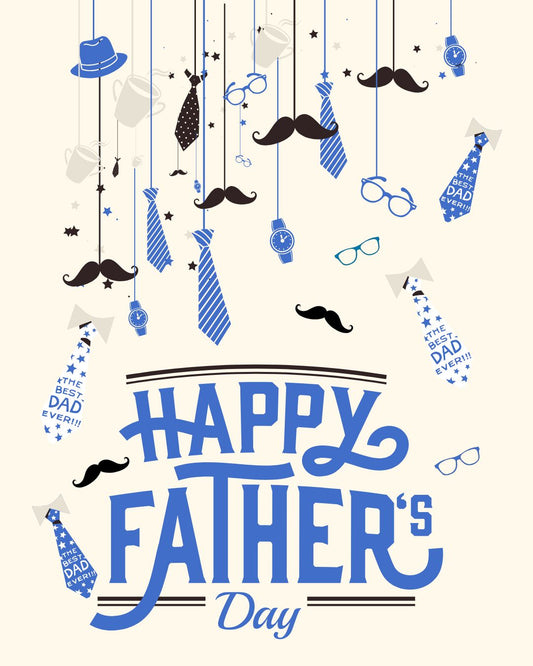 Ties & Mustaches Father's Day