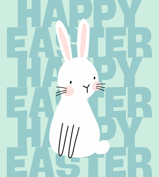 Blue Easter Bunny