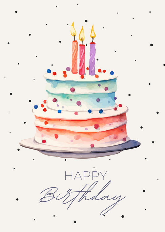 Watercolour Birthday