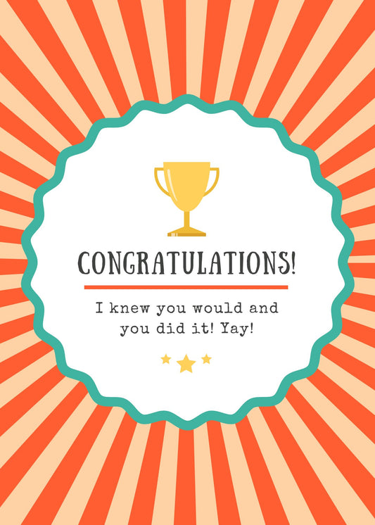 Carnival Theme Congratulations
