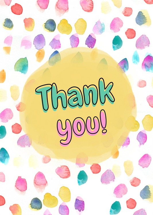 Colourful Thank You