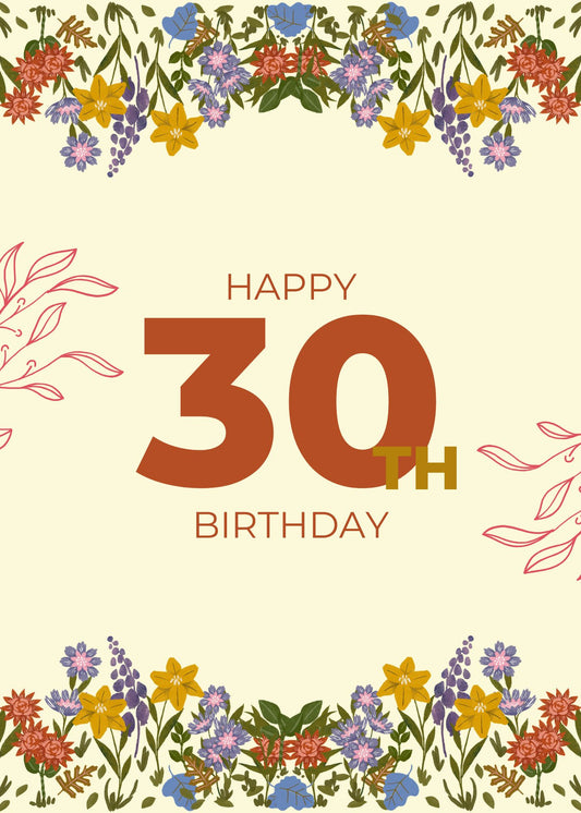 Retro 30th Birthday