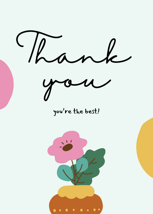 Thank You Flower Pot