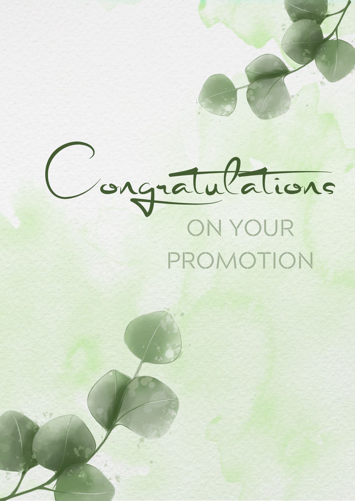 Congratulations on your Promotion
