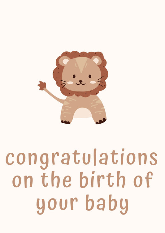 Congratulations Baby Lion