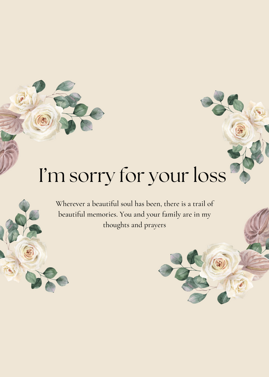 Sorry for your Loss Floral