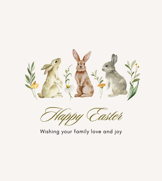 Green and Cream Easter Wishes