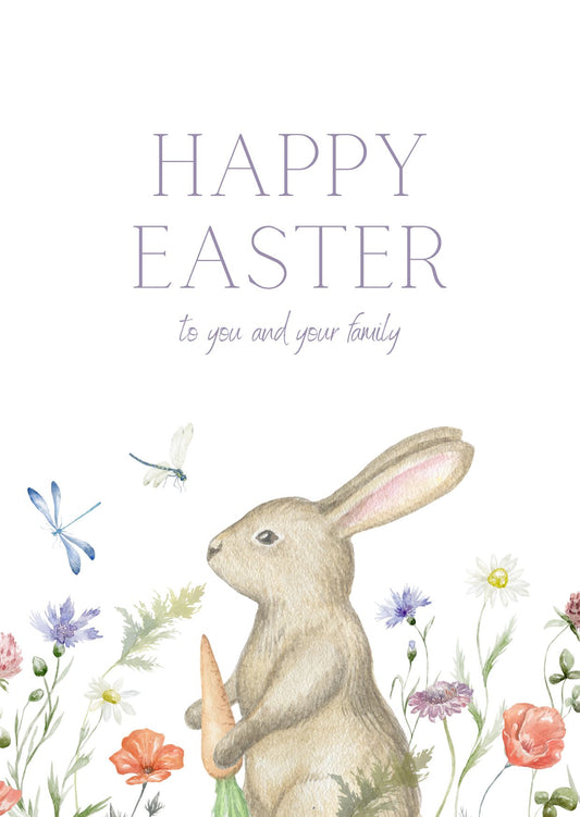 Pastel Floral & Bunny
