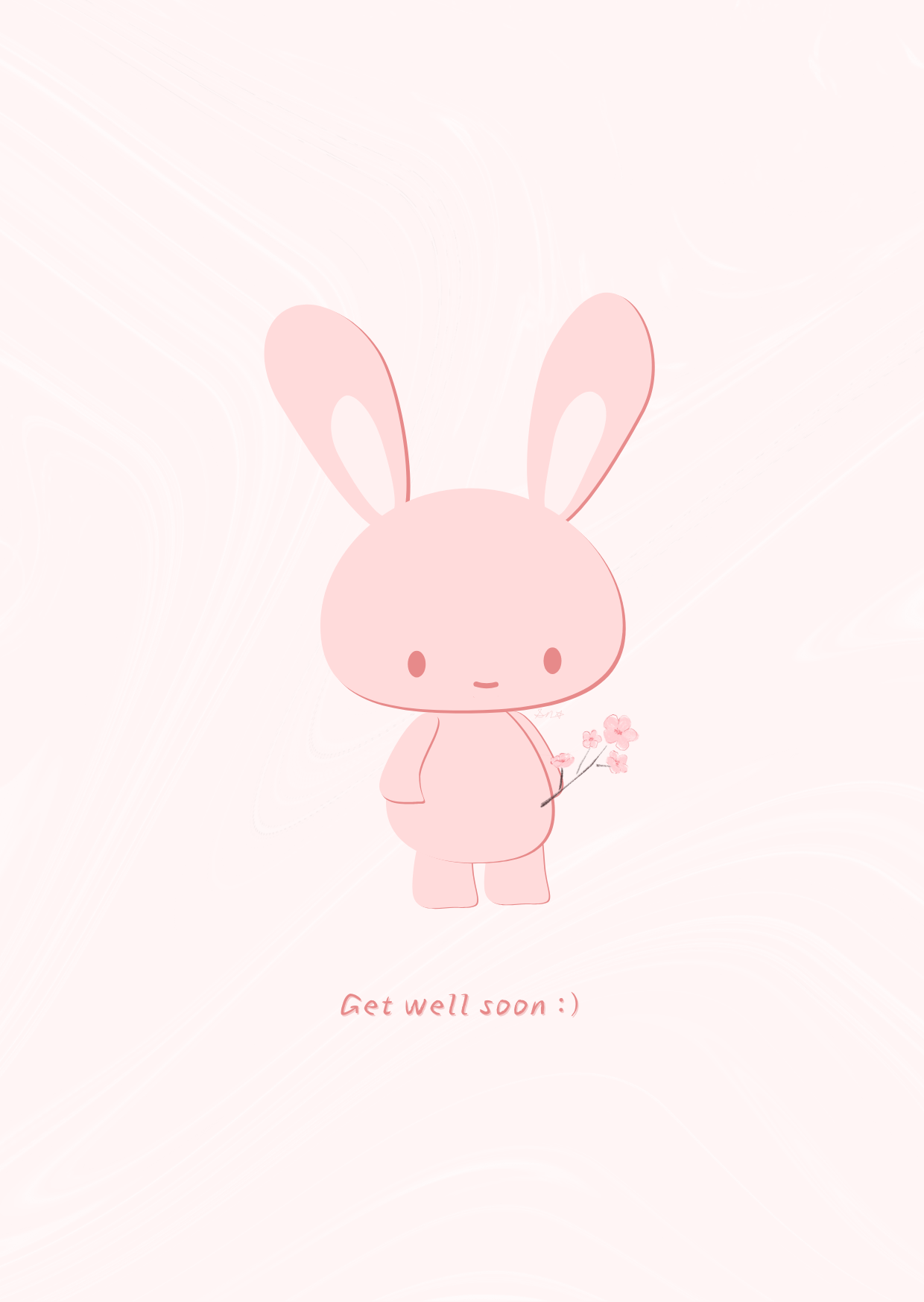 Get Well Soon Rabbit Get Well Soon Bunny – Cake Card