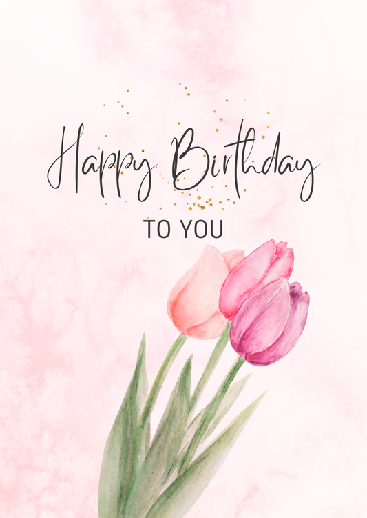 Birthday Tulips