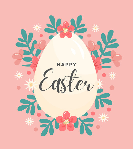 Pink & Green Egg Greeting