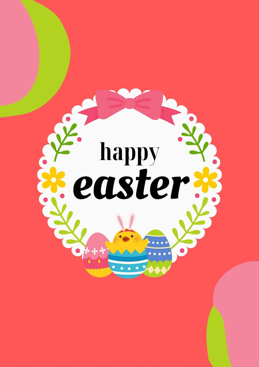 Red Easter Greeting