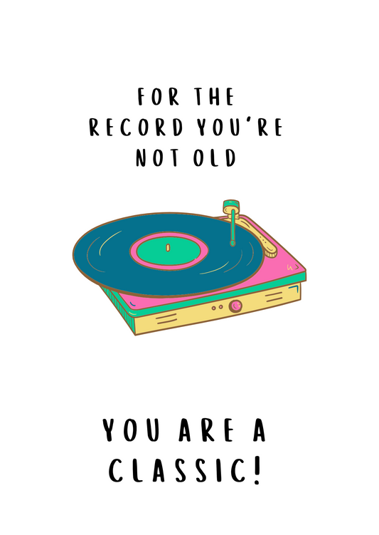 Record Player Birthday